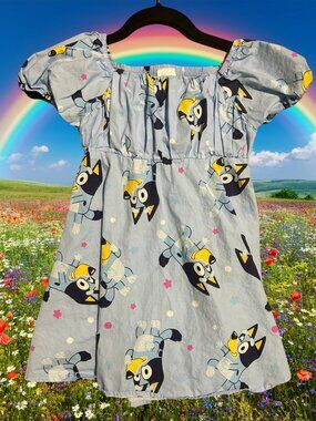 Girls Bluey Dress Size 6/7